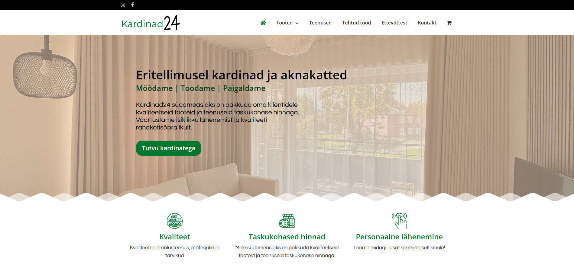 Kardinad, Voldikkardinad Ja Rulood | Kardinad24