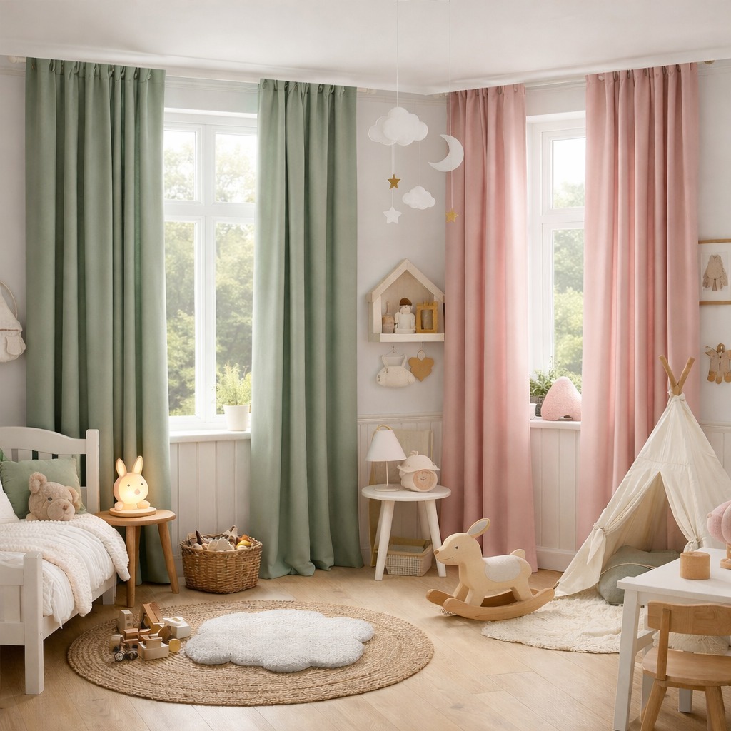 Kardinad lastetoas roosad rohelised